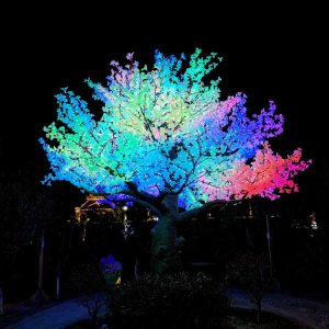 Home 20 Custom Large Smart Pixel RGB Tree Light : Music-Sync Outdoor Garden Landscape Decor