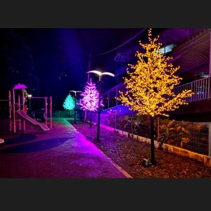 Outdoor Led Light Tree For Patio & Contractor Lighting Projects: LED Cherry Blossom Tree Solutions