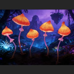 Home 24 Customizable LED Mushroom Lights | Large Outdoor Glow Decor for Garden & Christmas