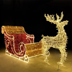 Home 34 3D Lighted Christmas Reindeer