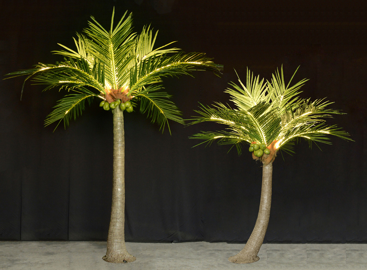 LED Palm Tree - Lifelike Outdoor Palm Tree with LED Lights led palm tree