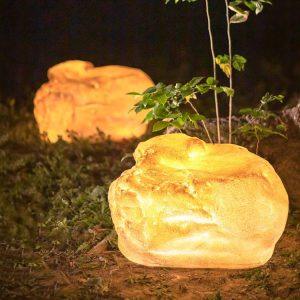 glow in dark stone for garden