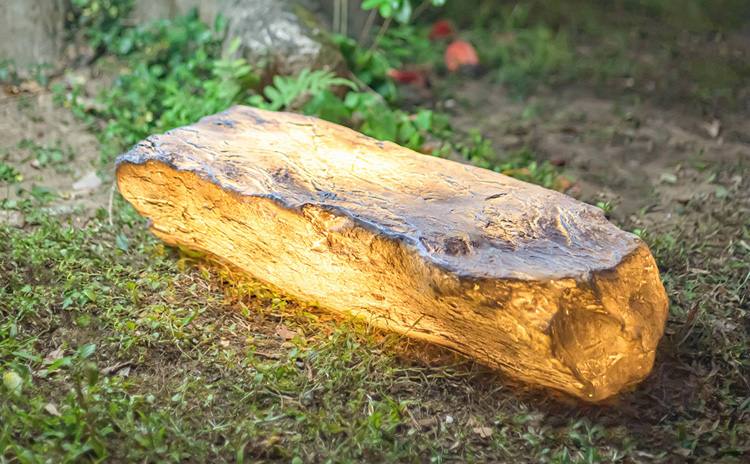luminous stone for garden