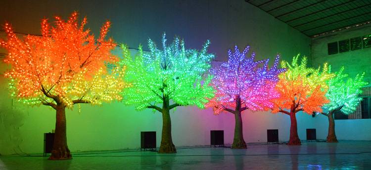 Lighted Tree with DMX Control for Festival and Event Lighting Displays RGB Light Tree