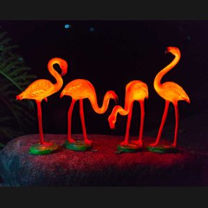 Home 28 led glowing flamingo decor lights: outdoor & indoor garden landscape ornament