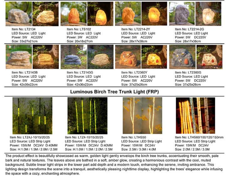 custom solar led stone lights : outdoor garden landscape christmas decor