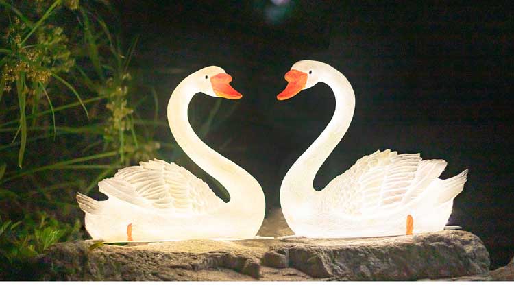 LED Swan Lights