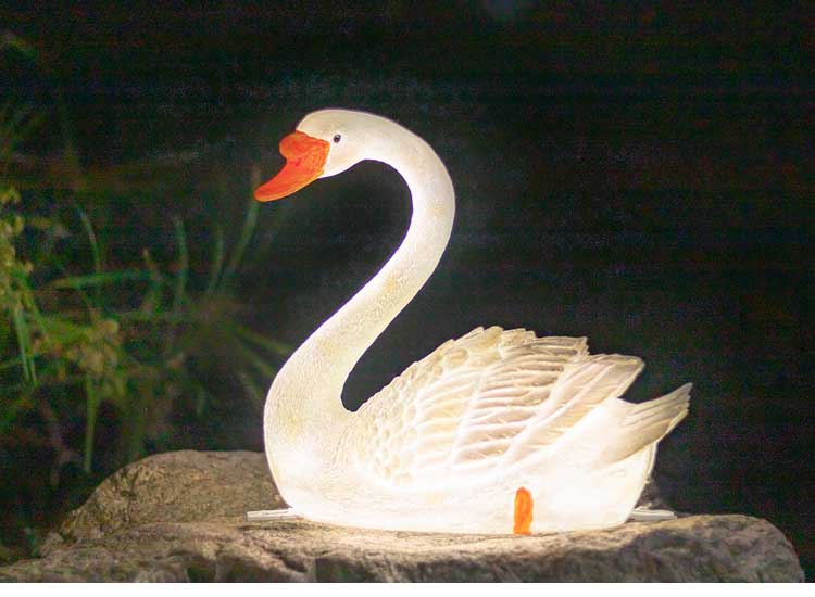 LED Swan Lights
