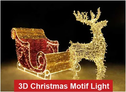 Home 13 3D christmas motif light