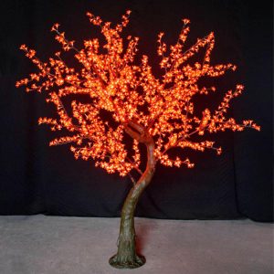 Orange LED cherry blossom tree light