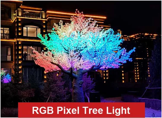 pixel tree light